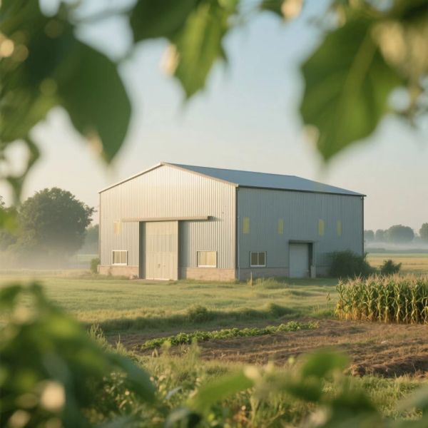 Portal Frame Prefab Pre Assembled Steel Workshop Building Storage Garage Hot