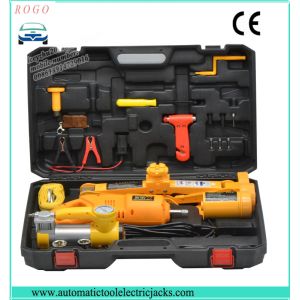 auto emergency tools electric jack with inflating pump and tow rope