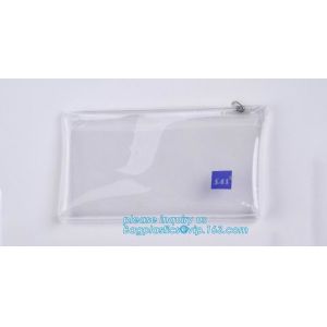 Biodegradable custom colored airline travel clear PVC toiletry bag,Folding