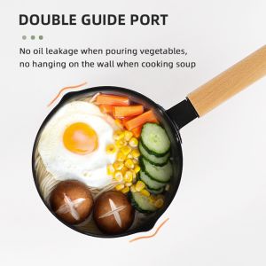 Nonstick Japanese Sauce Pan Single Handle Stainless Steel Sauce Pan