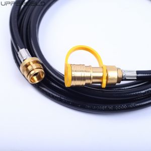 Black Rubber BBQ Grill Hose for Upper Welding Hose Propane Quick Connect Caravan