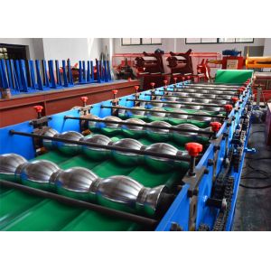 Automatic Glazed Tile Roll Forming Machine , Step Tile Making Machine 380V 50HZ