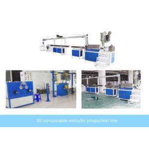 PLC Control 380V PLA Extruder Cable Extrusion Line With 3D Printing