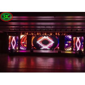 High brightness indoor P4 stage background led display big screen , dot density