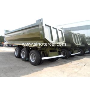 China OEM Steel Tipper Semi Trailer ISO SGS With Hydraulic System on sale