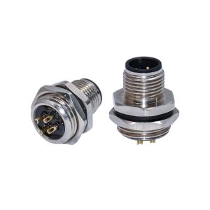 IP67 Welded Waterproof Wire Connector M5 M8 M12 A Code 4 Pin TPU GF