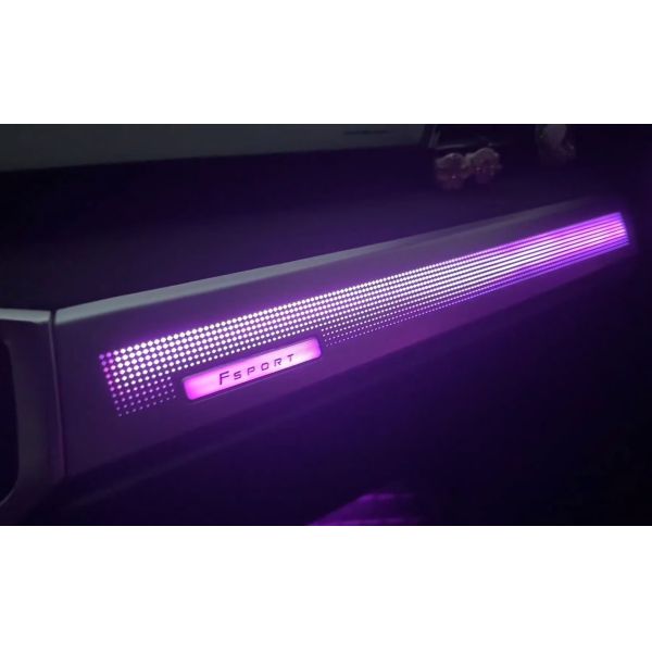 Ambient lights RGB Passenger trim panel+ Radium carving four doors for Audi Q3