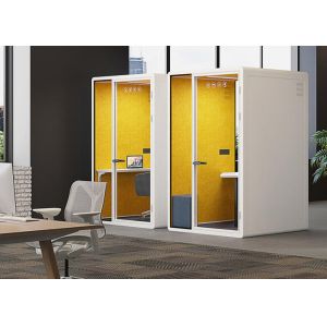 Easy assemble Movable Soundproof Booth Reusable Small 1 person office pods