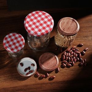 Gold 53mm 43mm Lug Cap Closure Lid For Tinplate Jar