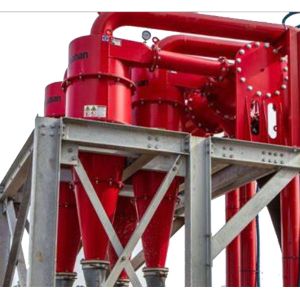 Mild Steel Fine Particle Hydrocyclone Separator Clean Overflow Treatment