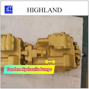 Tandem Hydraulic Pumps With Swash Plate Structure Design For Industrial Uses