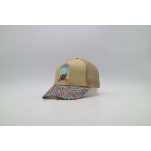 5 Panel Trucker Cap with Embroidered/Screen Printing/Affixed Patch Logo for