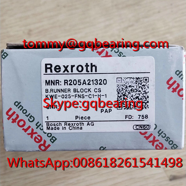 Quality Carbon Steel Material Rexroth R205A21320 Runner Block R205A21320 FNS KWE-025-FNS-C1-H-1 Linear Block wholesale