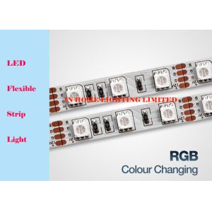 IP20 12V / 24V Flexible RGB LED Strip Lights Single Color For Indoor Decoration
