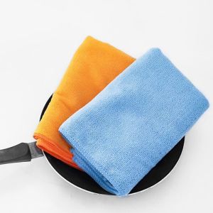 Reusable Microfiber Washcloths 100% Microfiber Technic Plain Solid Color 40x40cm