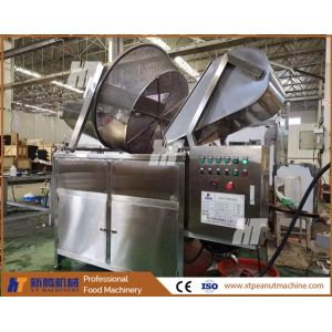 XT Machinery Groundnut Frying Machine Batch Roaster For Chips Garlic Peanut