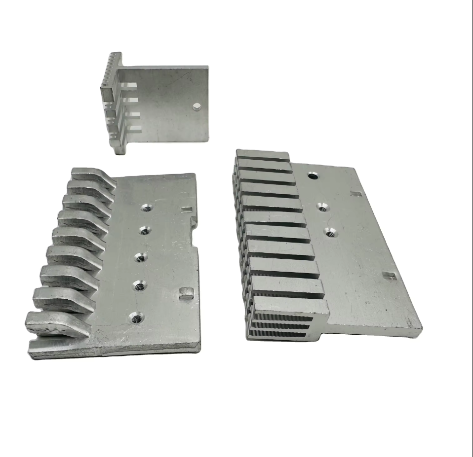 Stamping CNC Heatsink Fins Copper And Aluminium Alloy Material