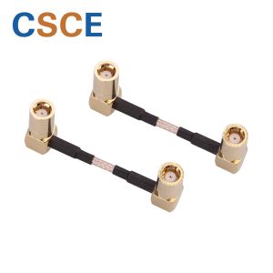 Customize Length Antenna Pigtail Cable , RG179 Brown Female SMB Coax Cable