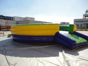China Competitive Inflatable Mechanical Bull , PVC Inflatable Mat with Mechanical Rodeo Bull Machine on sale