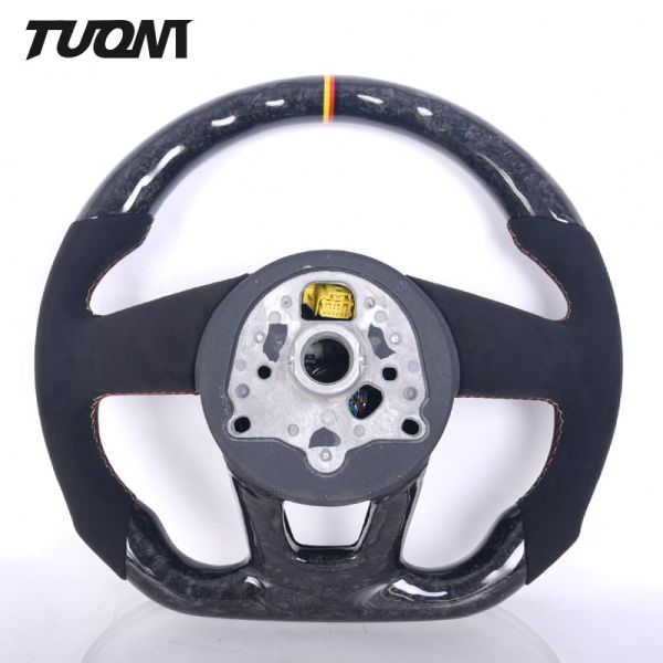 Forged Carbon Fiber Steering Wheel Alcantara Audi RS3 RS4 RS5 RS6 S3 S4 S5 S6 S7