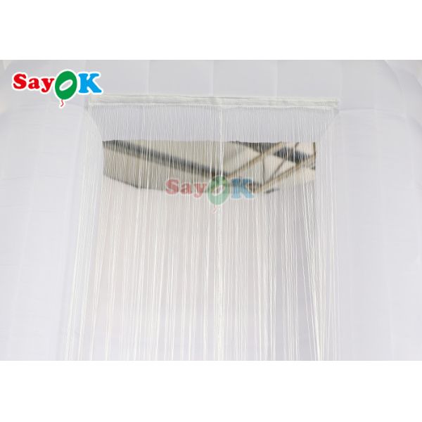 White Oxford Cloth Inflatable Photo Booth For Event Lead Free