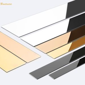 SS 304 201 Pvd Color Coating Tile Trim Strip Mirror Surface Treatment