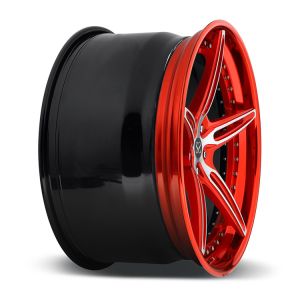 Customized Red 3 Piece Forged Wheels For Ferrari 22" Alloy Car Rims