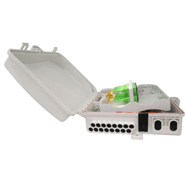 Quality Customizable Logo And Laser Marking Fiber Optic Splitter Box For FTTH Networks 24 Core Capacity IP65 wholesale