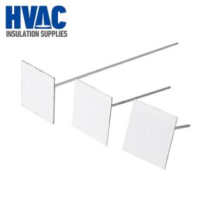 China HVAC systems 1000pcs/pack 50*50mm 3.0mm 200mm galvanized insulation stick pins &insulation self stick hangers on sale
