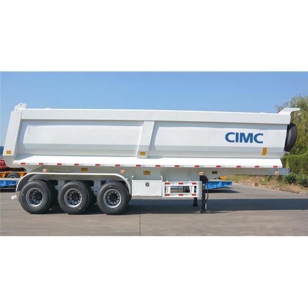 Hydraulic Dump Trailer CIMC 3 Axle 25m3 Tipper Trailer