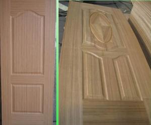 China HDF Molded Door Skin/ Ash Door Skin /Sapele Veneer Door Skin on sale