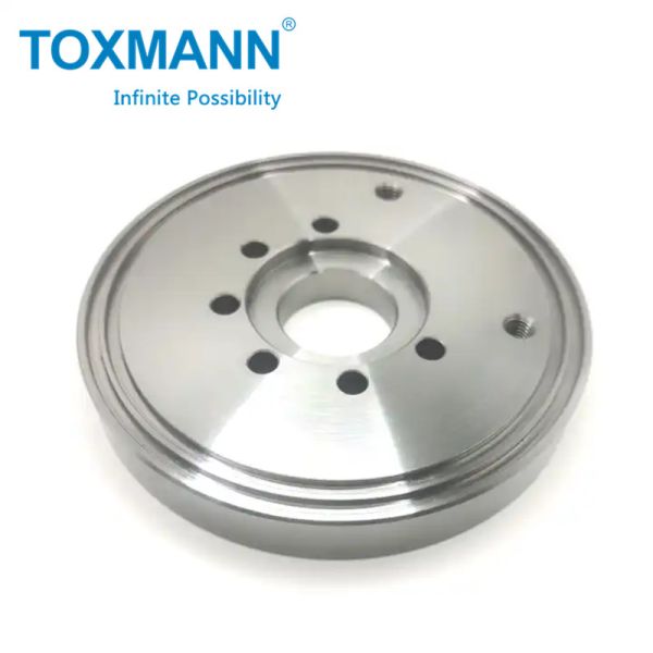 Aluminium CNC Lathe Processing Services High Precision Connecting Flange CNC