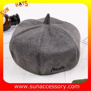 QF17070 Sun Accessory customized corduroy beret hat ,ladies beret hat