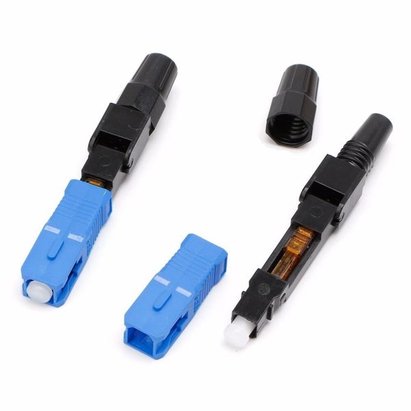 Quality Blue Black Fiber Fast Connector For FTTH FTTB FTTX Network High Reliability wholesale