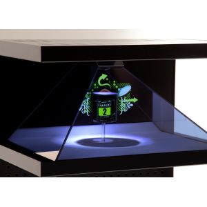 19" - 70" 3D Hologram Pyramid Box AD Player for POS and Luxuries Display