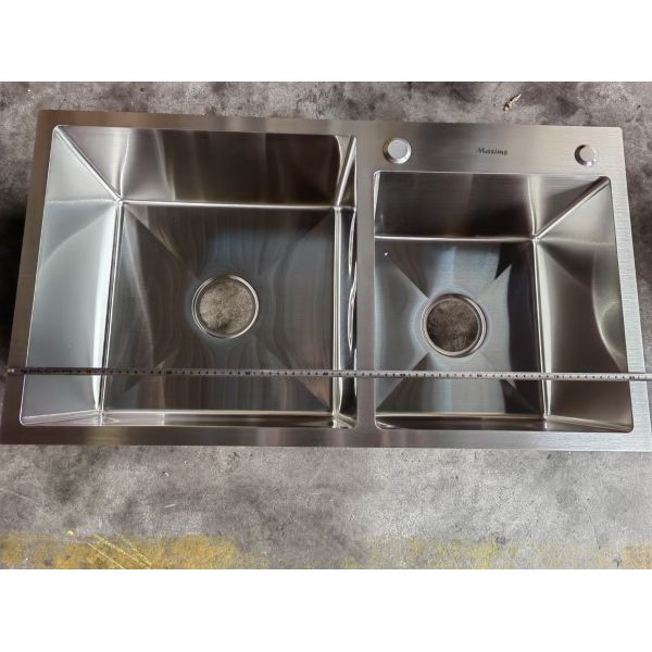 Quality Double Functionality Kitchen Sink With Double Bowl And Faucet wholesale