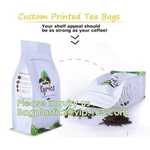 Eco Recyclable Reusable Resealable Doypack Coffee Tea Bag Red Stand up Pouch