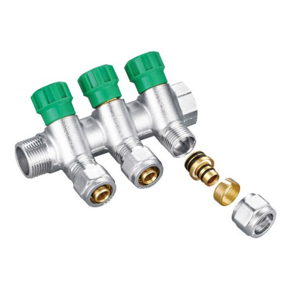 Quality OEM Brass Air Manifold Customized Max.16bar 3/4"X16 Manifolds wholesale