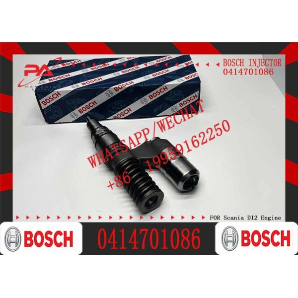 Heavy Truck Fuel Injector 0414701086 2599428 1943974 for BOSCH SCANIA DC9.50 Diesel Engine