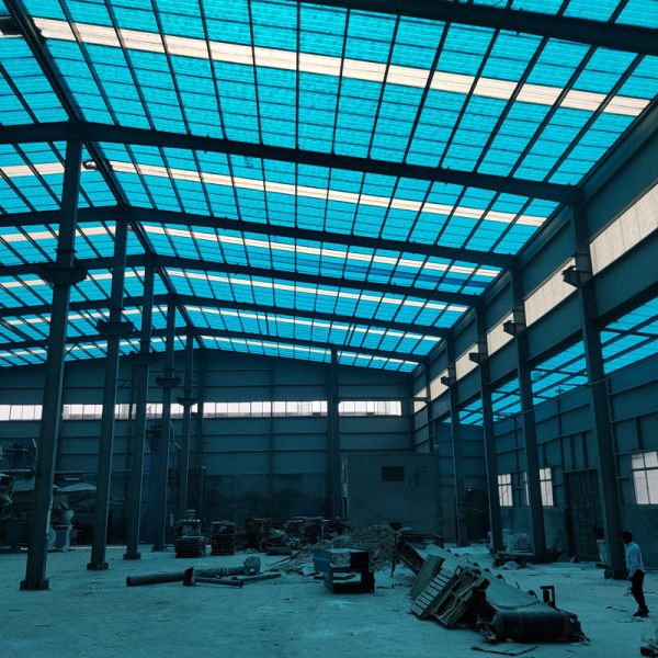 Industrial Steel Portal Frame Building , Recyclable Steel Structure Residential Building Construction