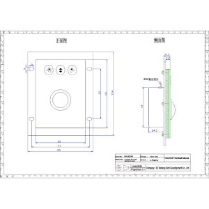 IP65 Rate Industrial Computer Mouse Stainless Steel Material Trackball Durable