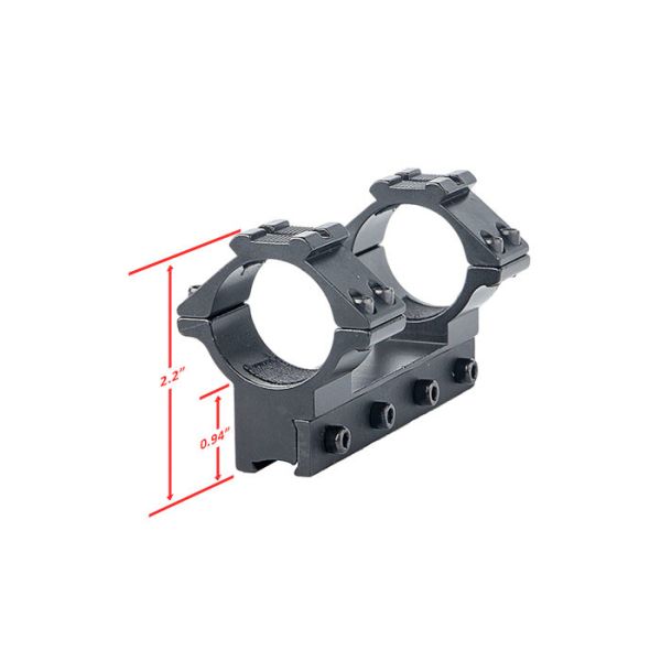 11mm Rail Size Tactical Scope Rings Full Alloy Metal With Quick Release Nut