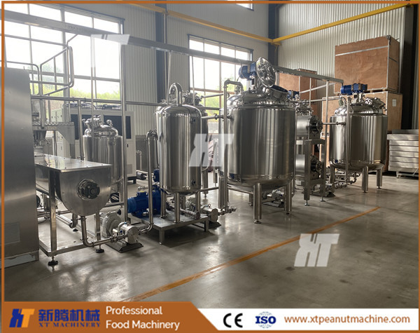 Quality Automatic Peanut Butter Production Line 2000kg/H Groundnut Grinder Machine wholesale