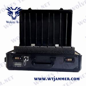 China Suitcase UAV Drone Signal Jammer Portable VIP Protection Defence RF GPS WiFi5.8g on sale