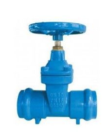 Quality Cast Iron Double Socket Type Elastic Seat Seal Gate Valve With Rubber Sealing Ring wholesale