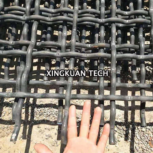 Quality Raw edge Square hole Mining Quarry Screen Mesh Sheet for Vibrating in mining wholesale