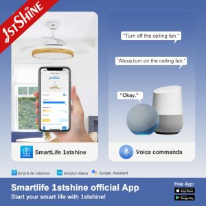 Color Temperature Options 42 Inch Ceiling Fan with Hidden Blades and Remote