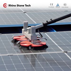 Twin Headed Solar Panel Rotating Brush DC24V Solar Pv Cleaning For PV Units