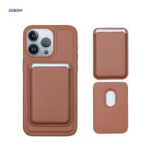 Custom Leather Magnetic Card Holder Wallet Shockproof For IPhone Samsung