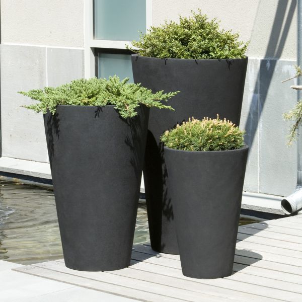Outdoor Garden Fiberglass Flower Pots Large For Real Or Artificial Tree